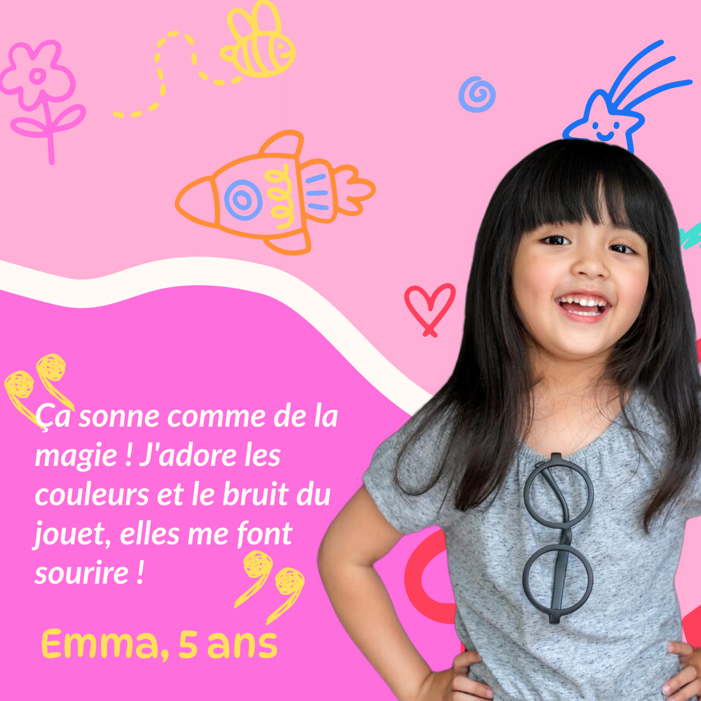 Jouet d'éveil bâton de pluie (6-36 mois)